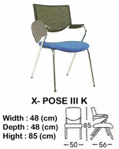 Kursi Kuliah Indachi Type X-Pose III K