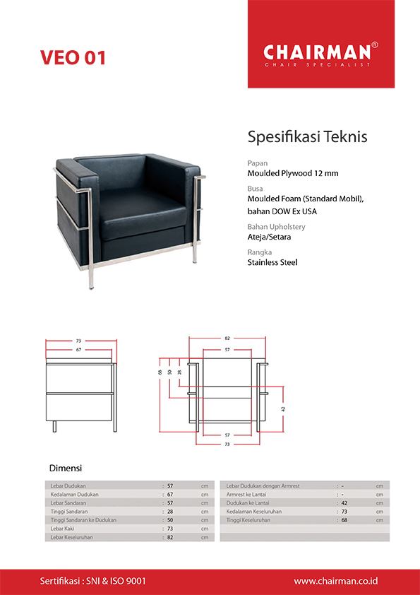 "Sofa Kantor Chairman VEO 01"